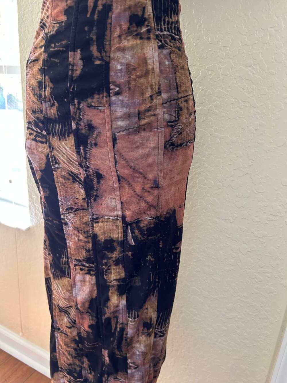 Vintage Blanc Clothing Black Abstract Corset Dress - Picture 3 of 6